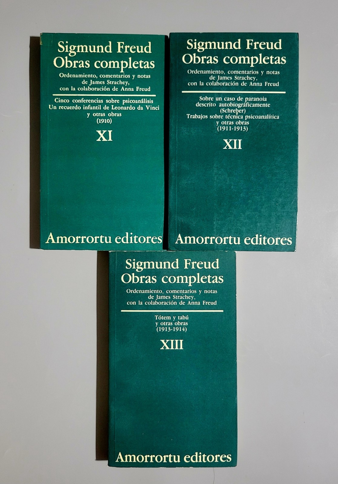 Sigmund Freud Obras Completas Books I-XIII Spanish 1982 Edition – Good