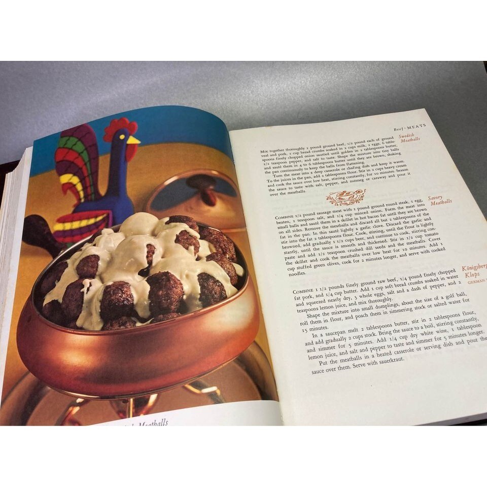The Gourmet Cookbook 2 Volume Book Set 1 & 2 Classic Recipes Vintage 1974