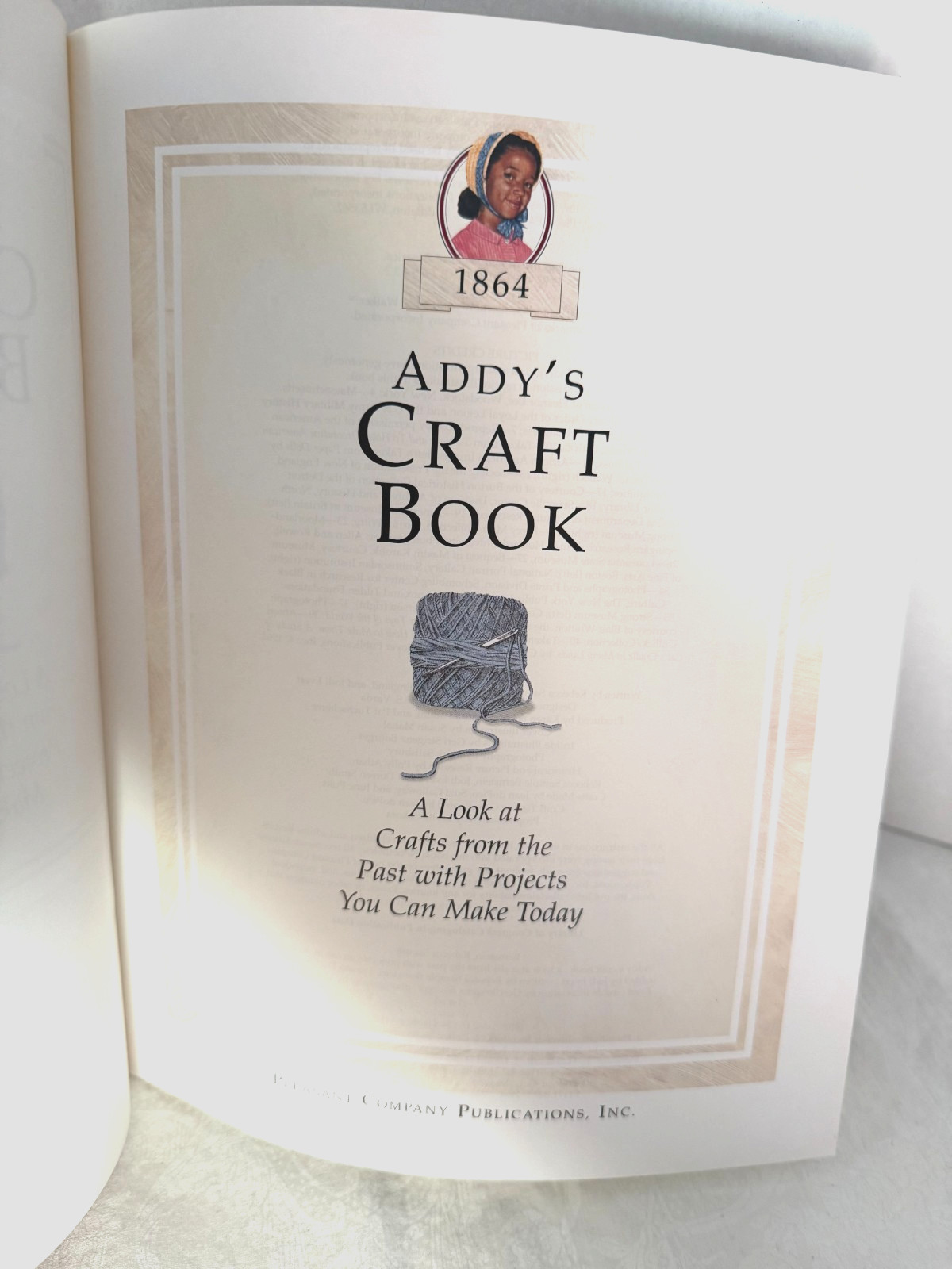 American Girls Pastimes Addy’s Craft Book, Pleasant Company, 1994
