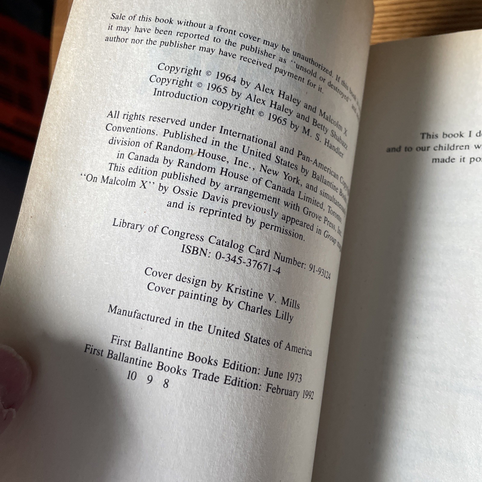 Malcolm X with Alex Haley – The Autobiography of Malcolm X – Vintage Ballantine