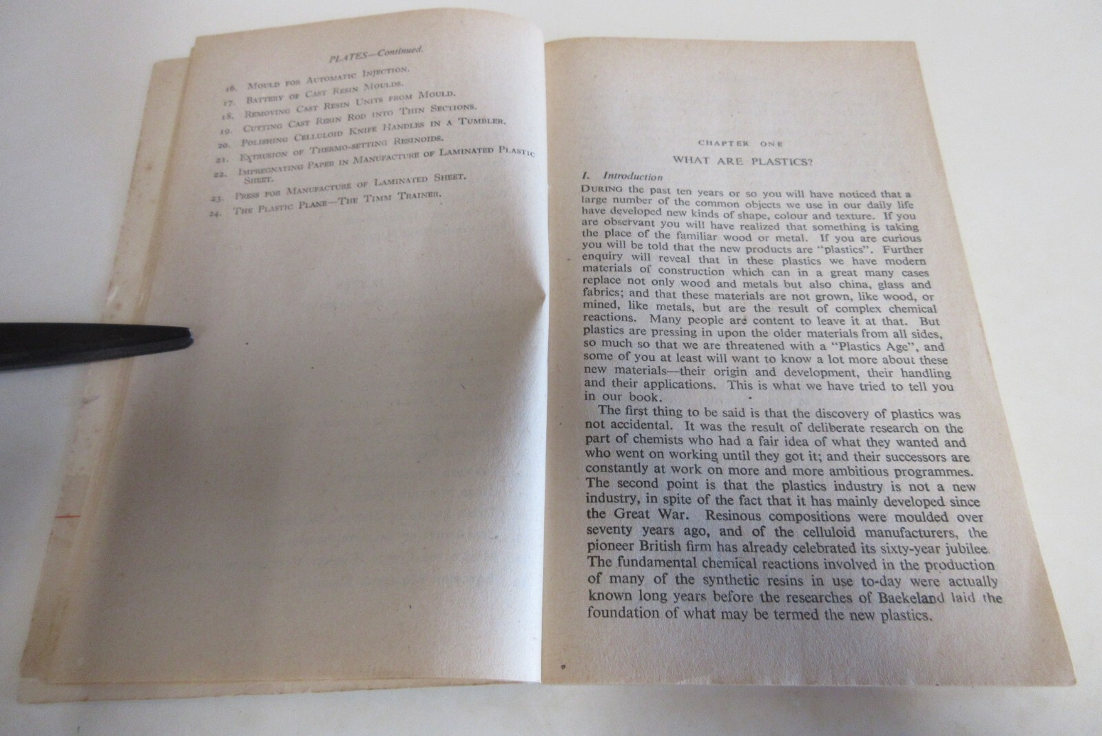 Plastics – by Yarsley and Couzens – Pelican Books – 159 Pages – Vintage – 1945