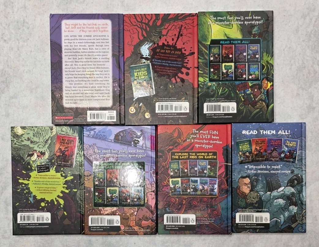 The Last Kids on Earth Book Hardcover LOT SET Of 7 Max Brallier Netflix Series