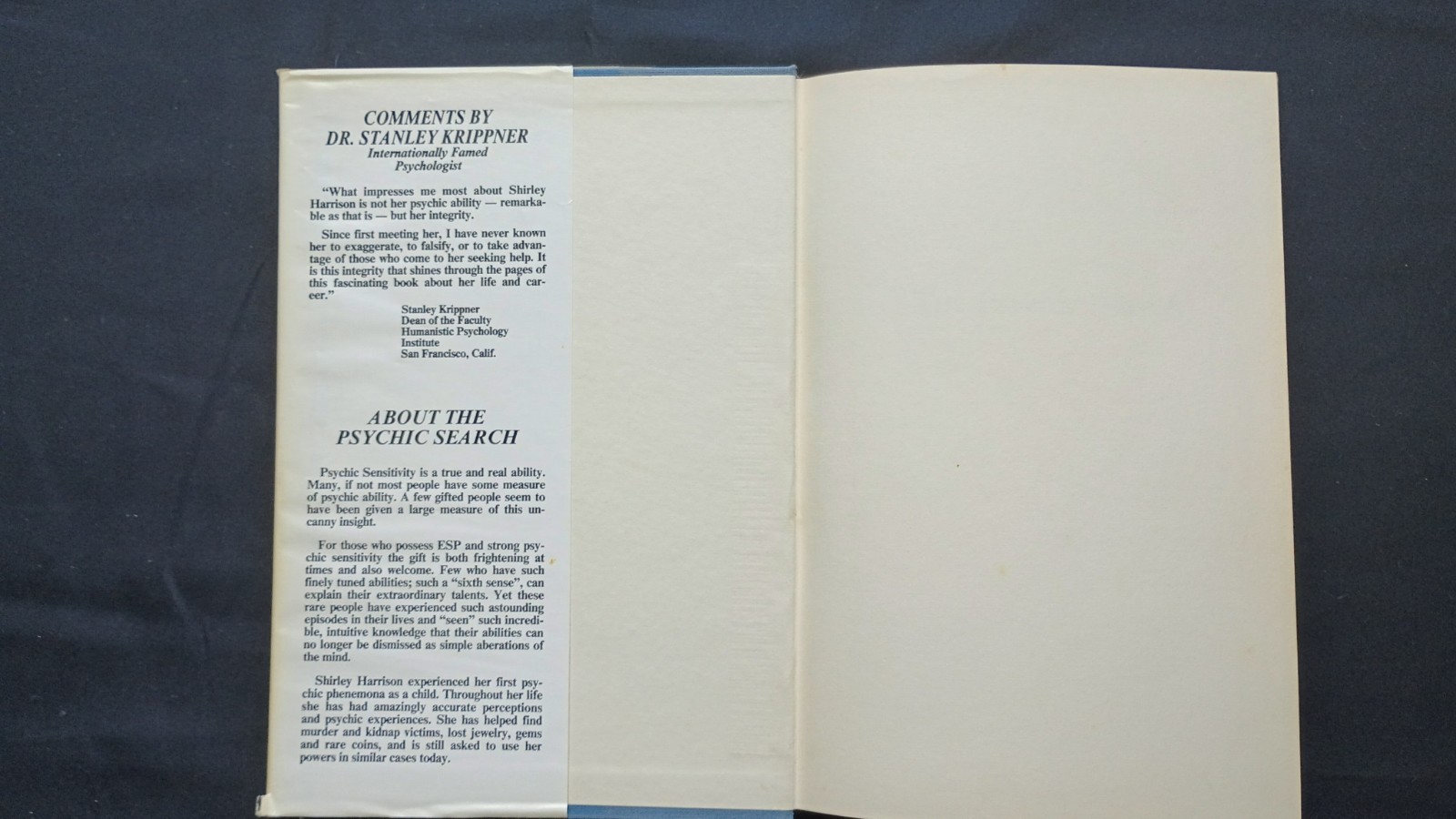 The Psychic Search – Shirley Harrison Lynn Franklin Psychic Powers Hardcover