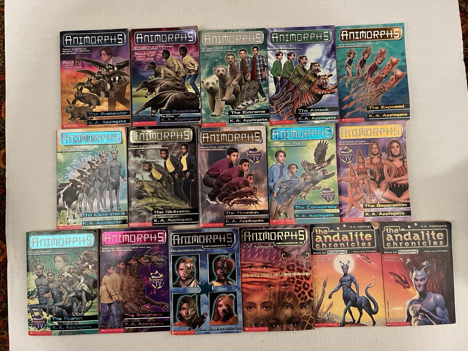 Animorphs 35 Paperback Book Lot Applegate Vintage 90’s Scholastic