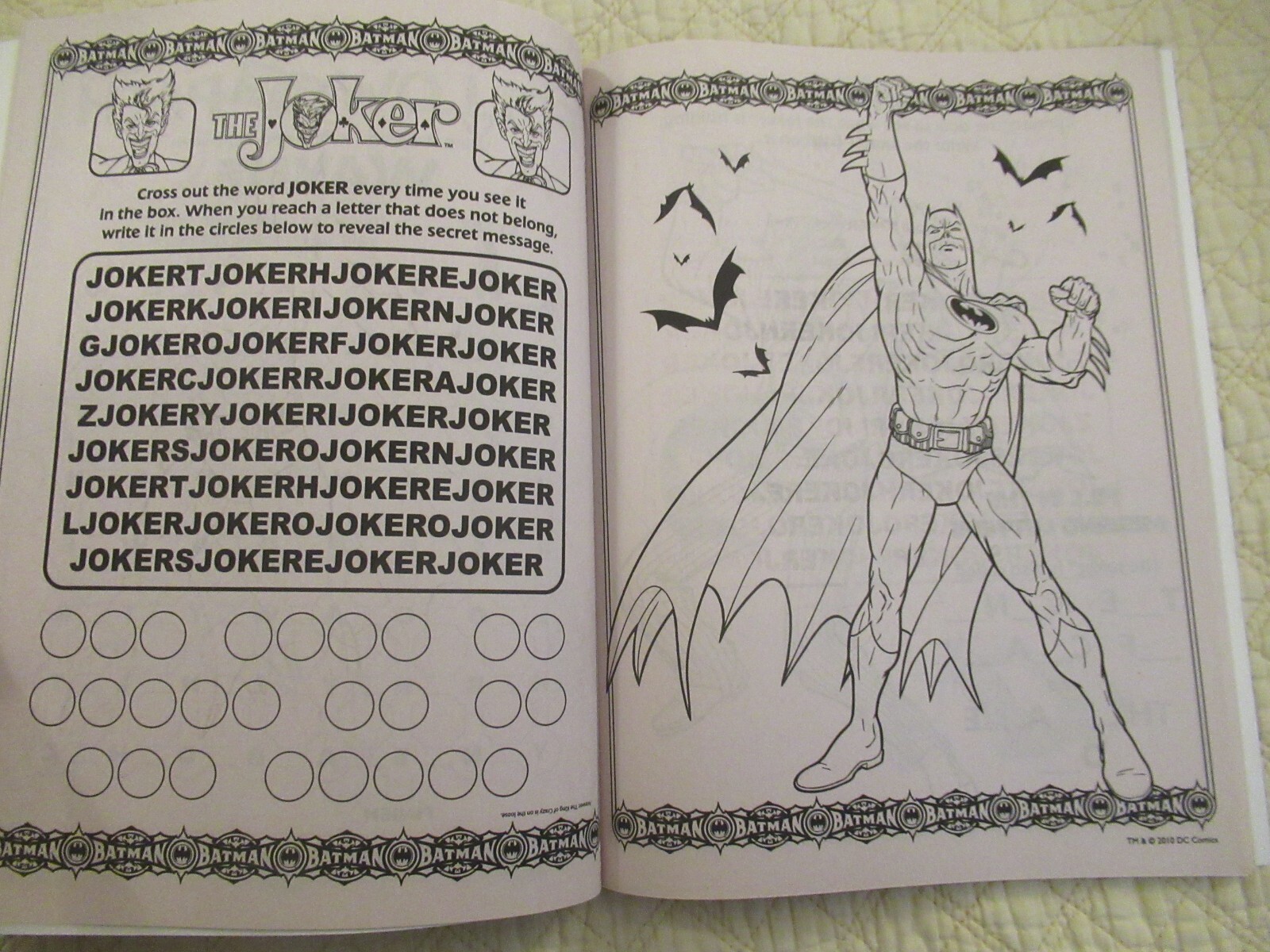 Batman Jumbo Coloring and Activity Books (2-Set) (2012) (Bendon, Inc.)