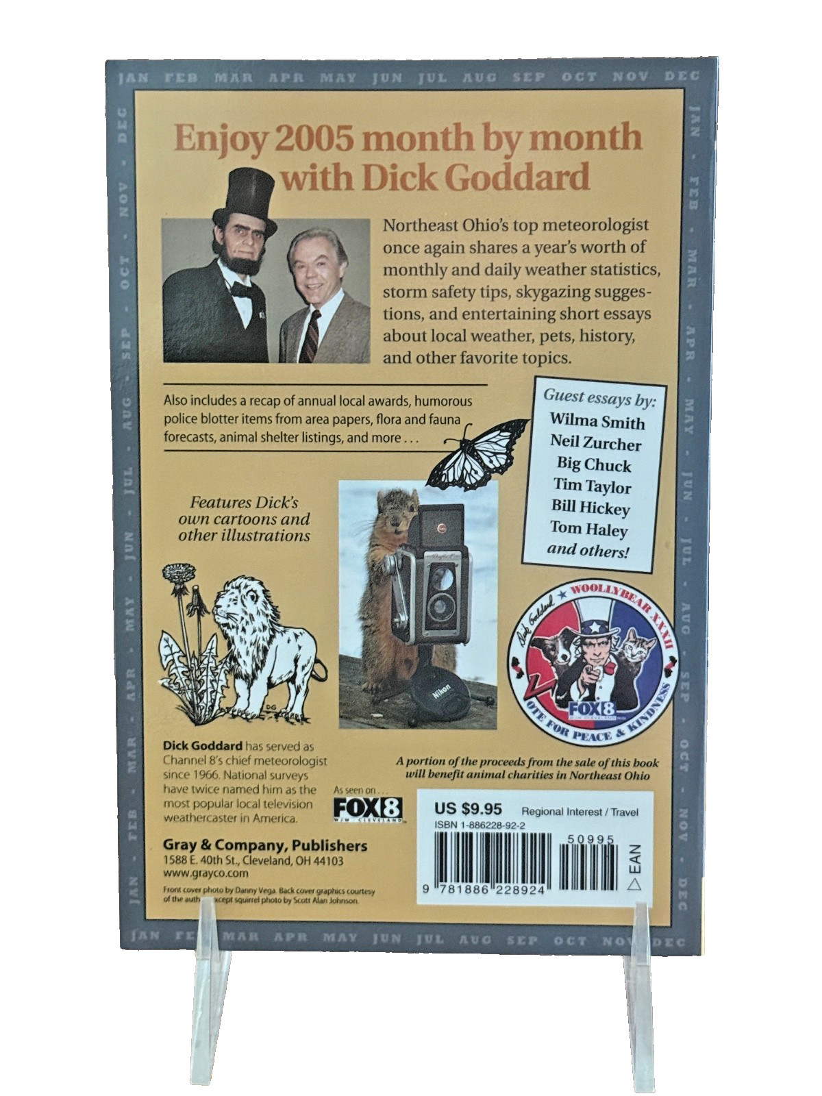 Signed Dick Goddard’s Almanac 2005 Northeast Ohio Weather Facts Essay Humor FOX8