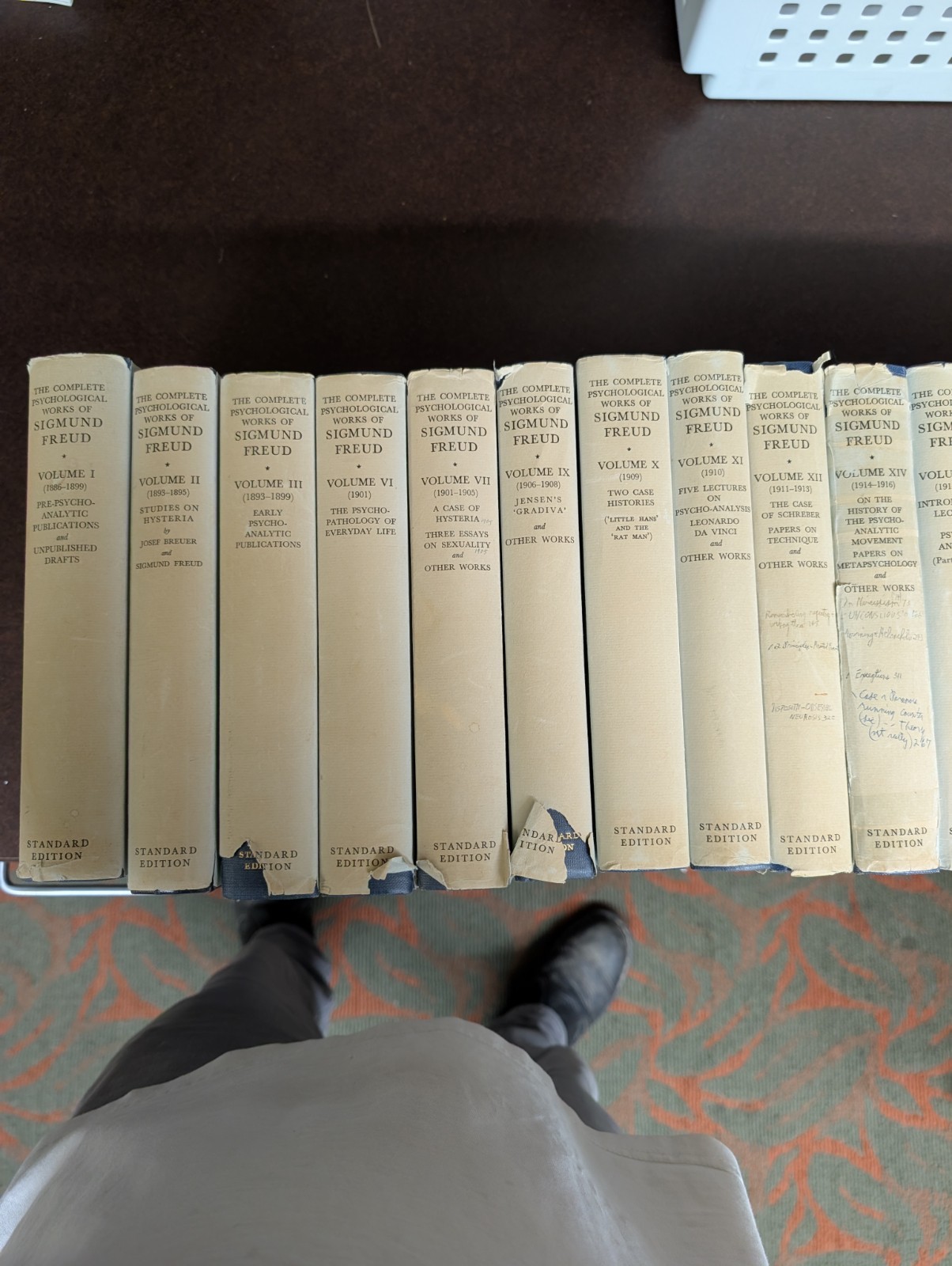 19 Volume Set – Complete Psychological Works of Sigmund Freud missing 5 volumes