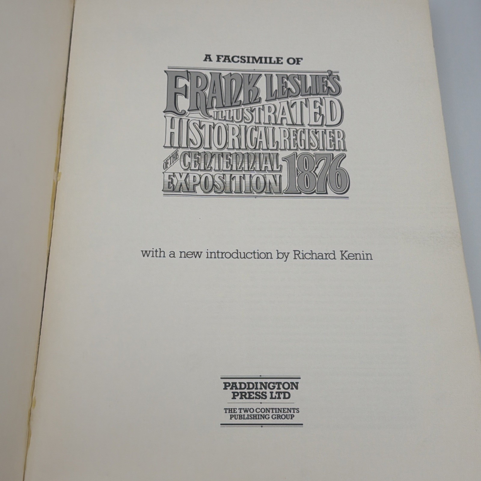 Frank Leslies Illustrated Historical Register Centennial Exposition 1876 1974