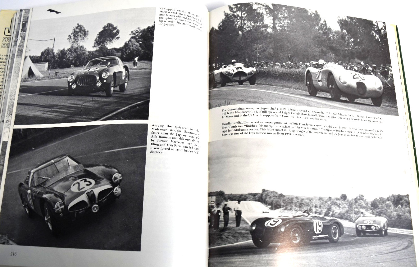 001: JAGUAR: SPORTS RACING & WORKS COMPETITION CARS TO 1953 By Andrew Whyte *VG*