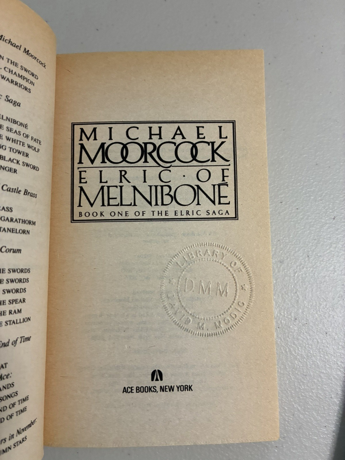 COMPLETE 6 BOOK SERIES Vintage Michael Moorcock THE ELRIC SAGA 1 2 3 4 5 6 Ace