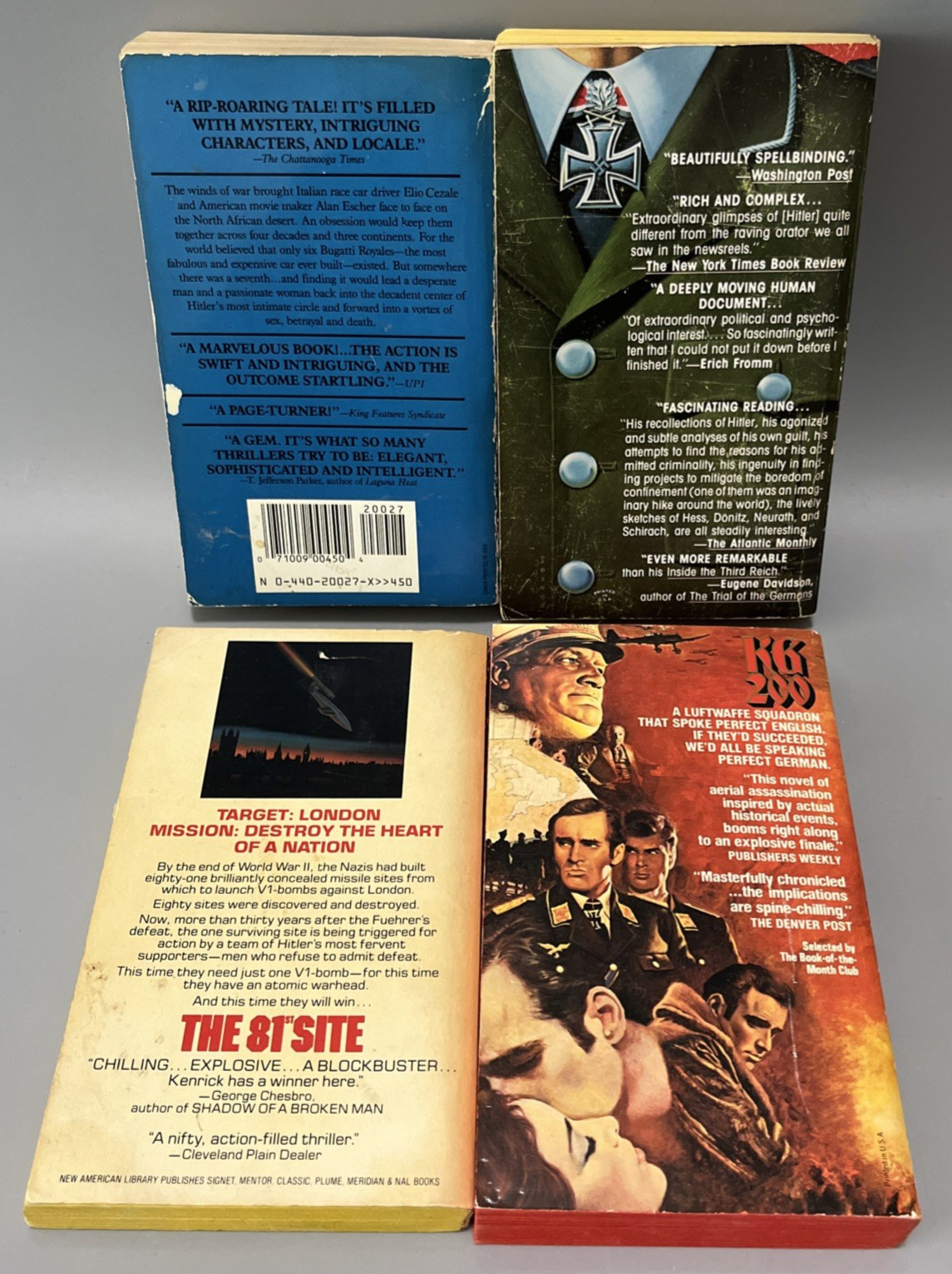 War Military Combat Vintage Paperbacks Fiction Non-Fiction Assorted Lot of 12