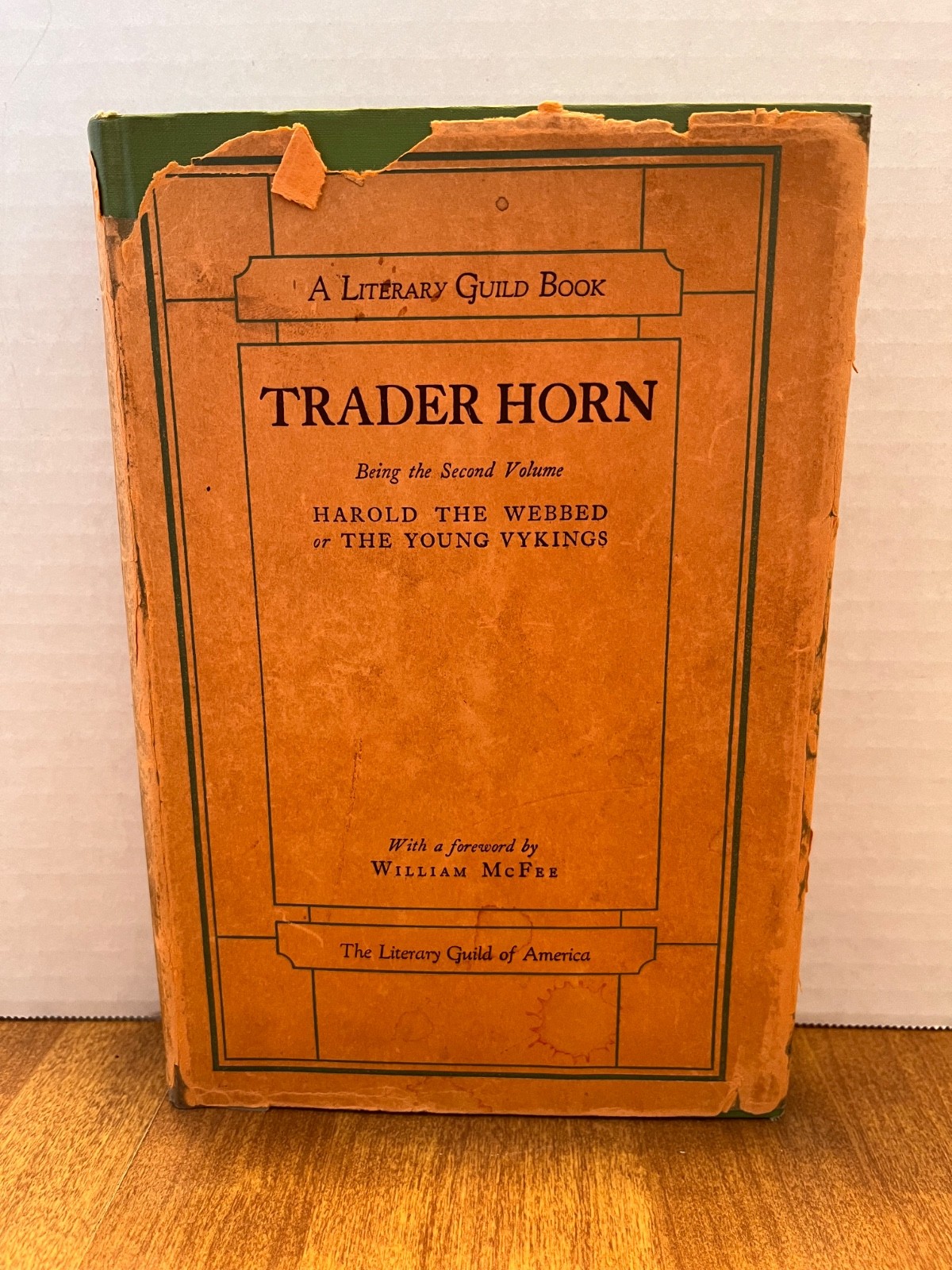 Trader Horn 2nd Volume 1928 Hardcover W/Dust Jacket 1st Edition