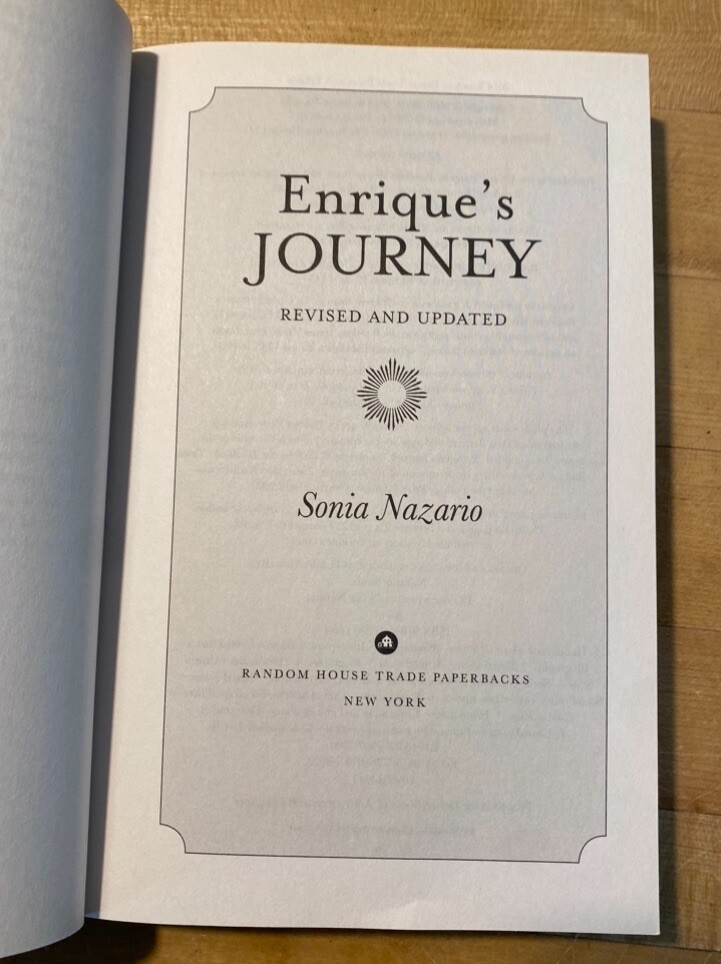 Enrique’s Journey, by Sonia Nazario – National Bestseller