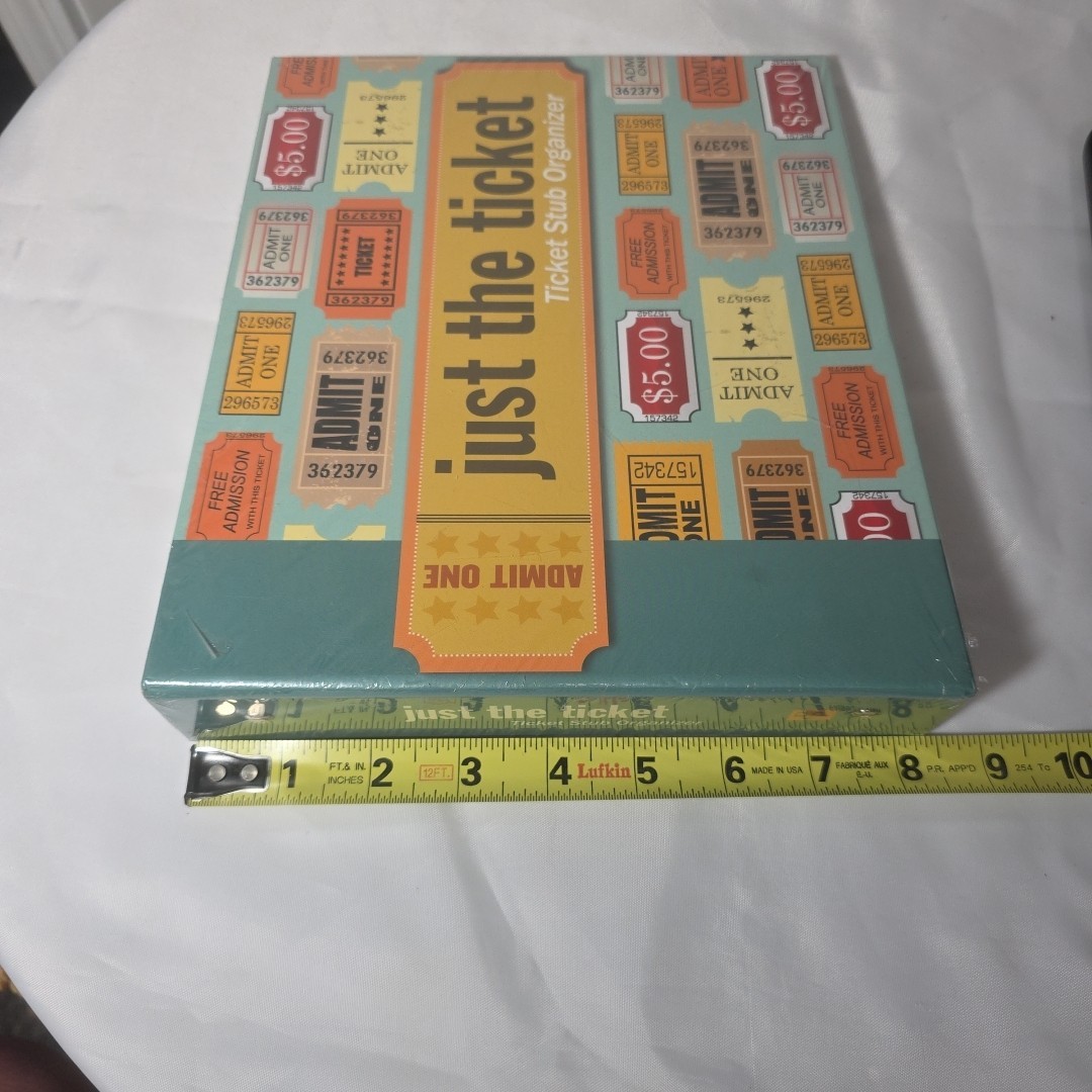 Just the Ticket: Ticket Stub Organizer Memory Book Album by Peter Pauper Press