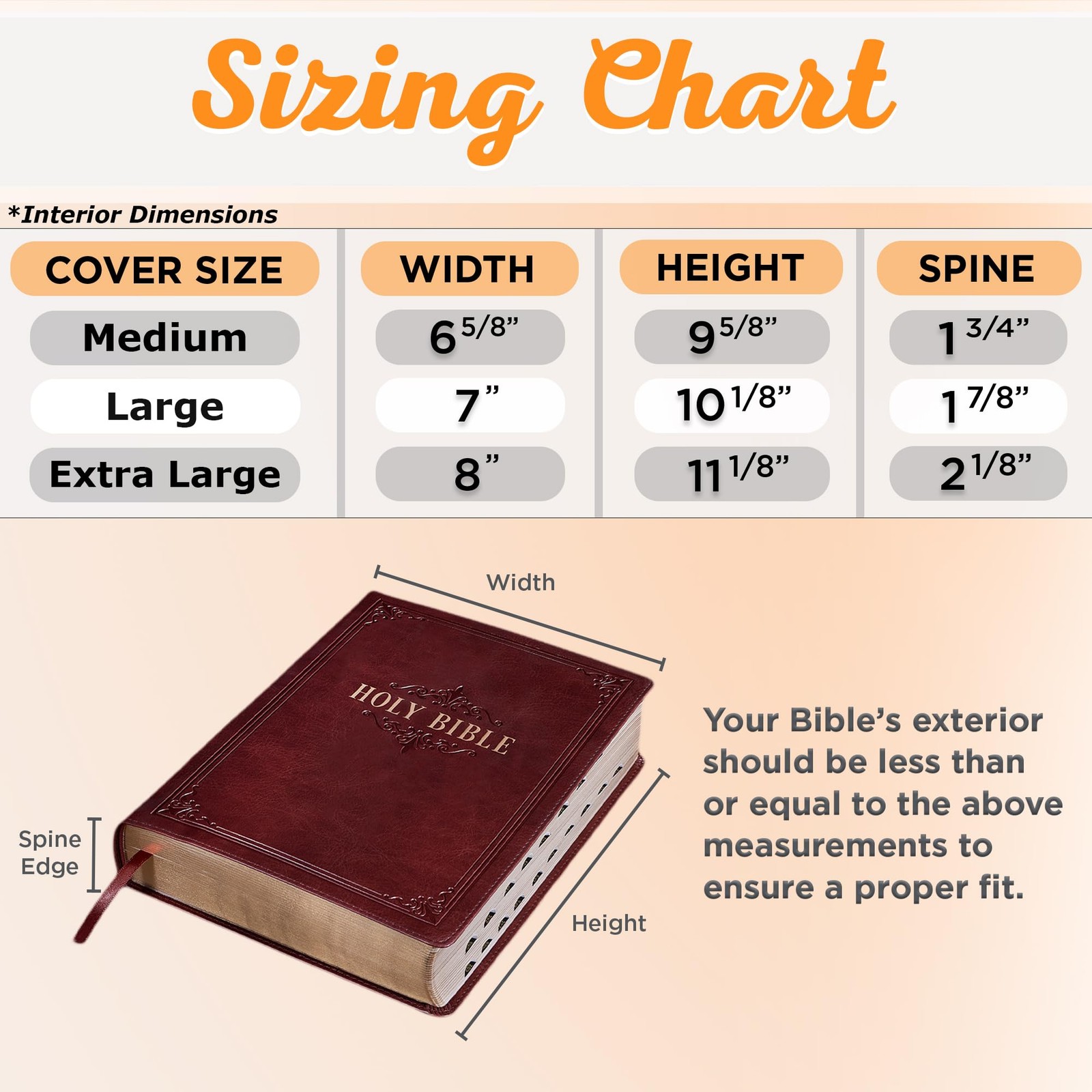 Classic Vegan Leather Bible Cover for Men & Women: Hope & Future Encouraging …