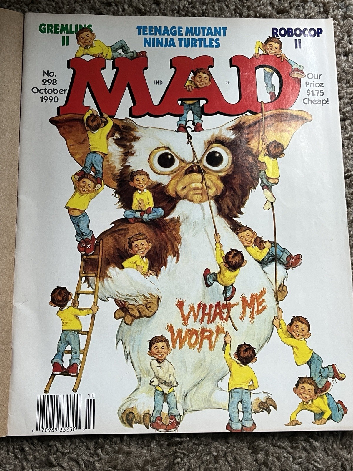 Gremlins Little Golden Book Lot Of 2 Plus 1990 Mad Magazine Vintage Paperback