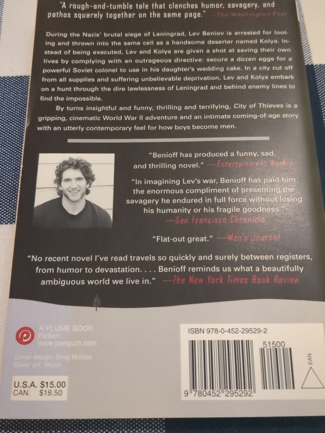 City of Thieves : A Novel by David Benioff (2009, UK-B Format Paperback)