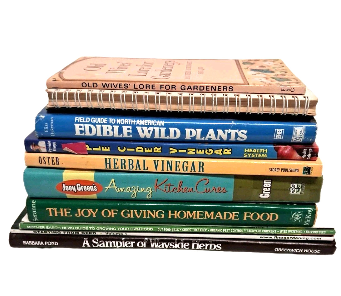 Lot of BOOKS on Homesteading & Prepper SKILLS, HERBS, Gardening, Vinegars, More