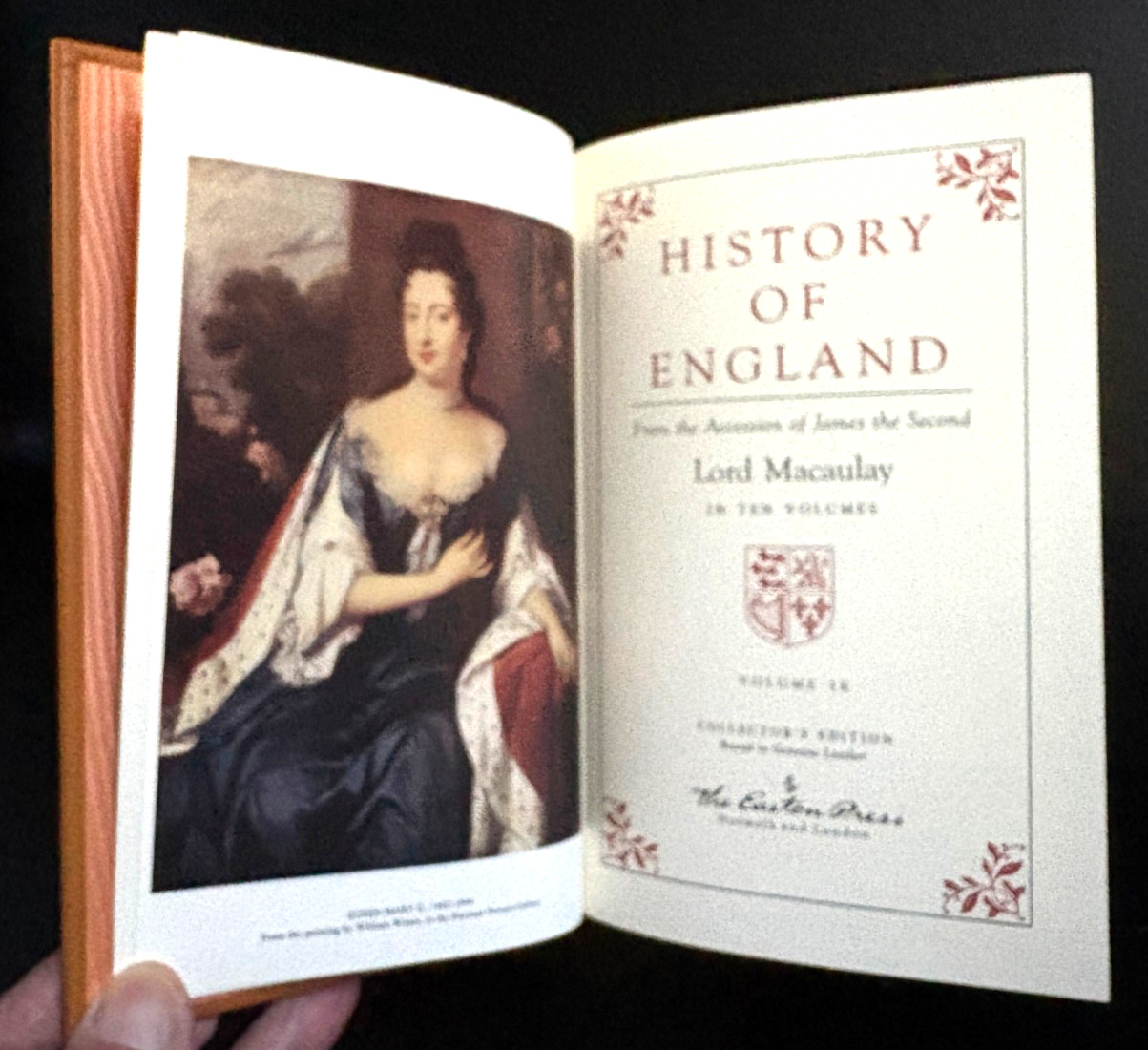 THE EASTON PRESS: HISTORY of ENGLAND (10-Volume Set) by LORD MACAULAY (Leather)