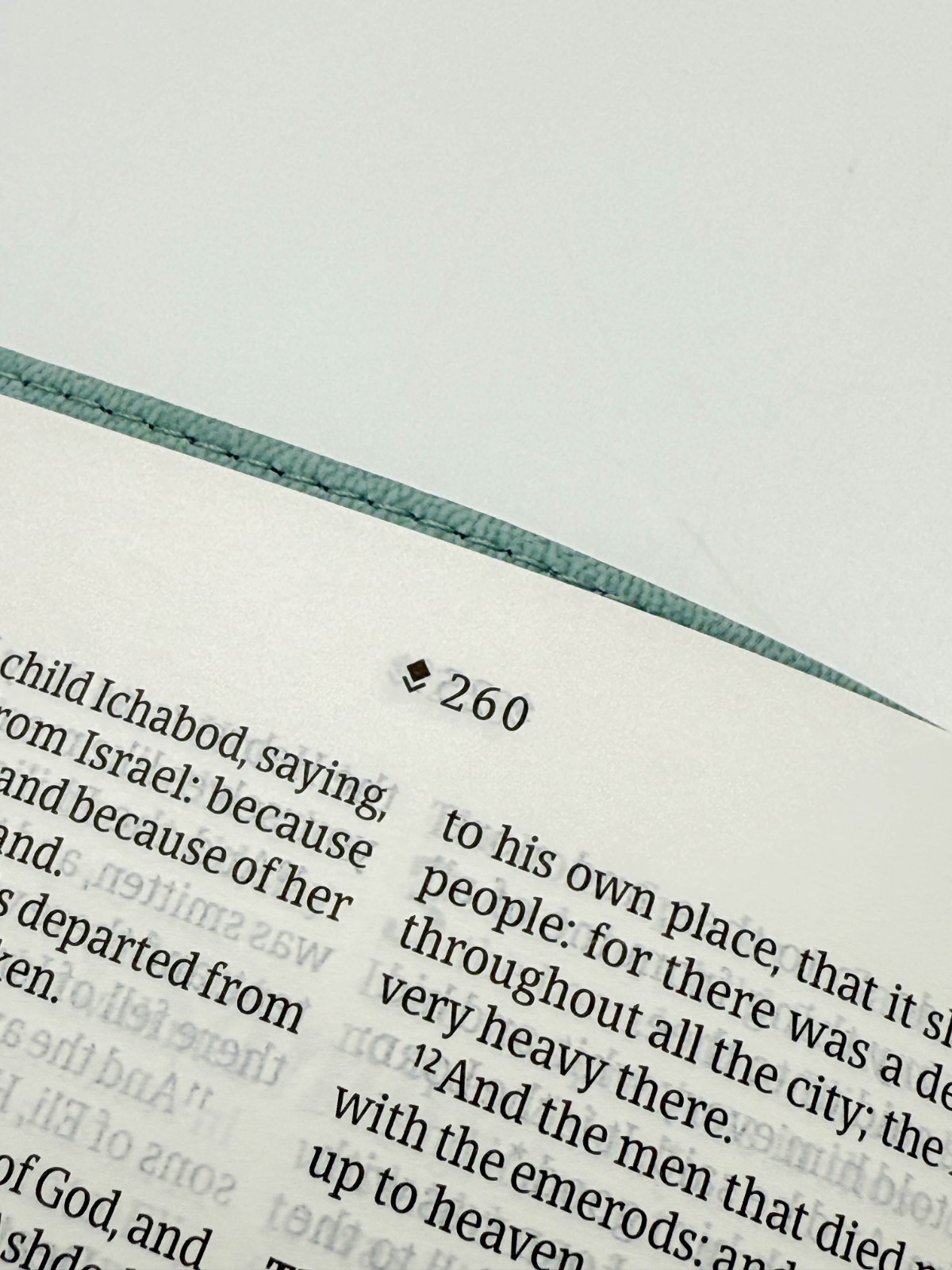 KJV Thinline Reference Bible, Filament LeatherLike, Floral Leaf Teal by Tyndale
