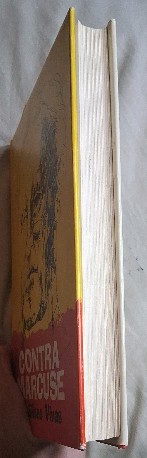 CONTRA MARCUSE By Eliseo Vivas Hardcover/DJ 1971 Arlington House