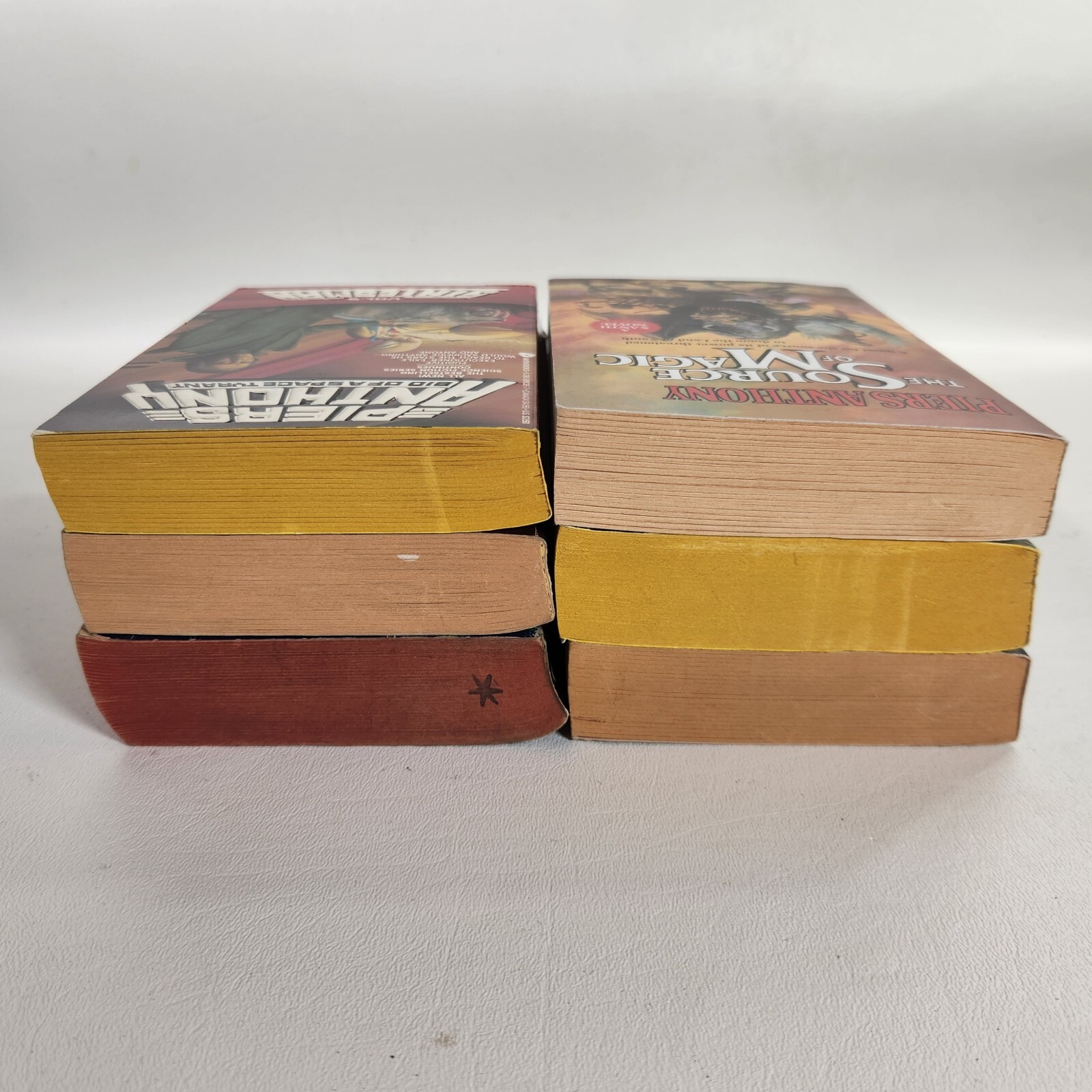 PIERS ANTHONY Book Lot Of 6 BATTLE CIRCLE, THE SOURCE OF MAGIC, PHAZE DOUBT, +