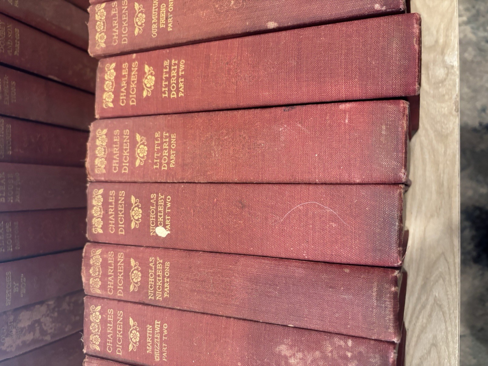 WORKS OF CHARLES DICKENS ~23 Volume Set ~ P. F. Collier c.1911 ~ Anniversary Ed.