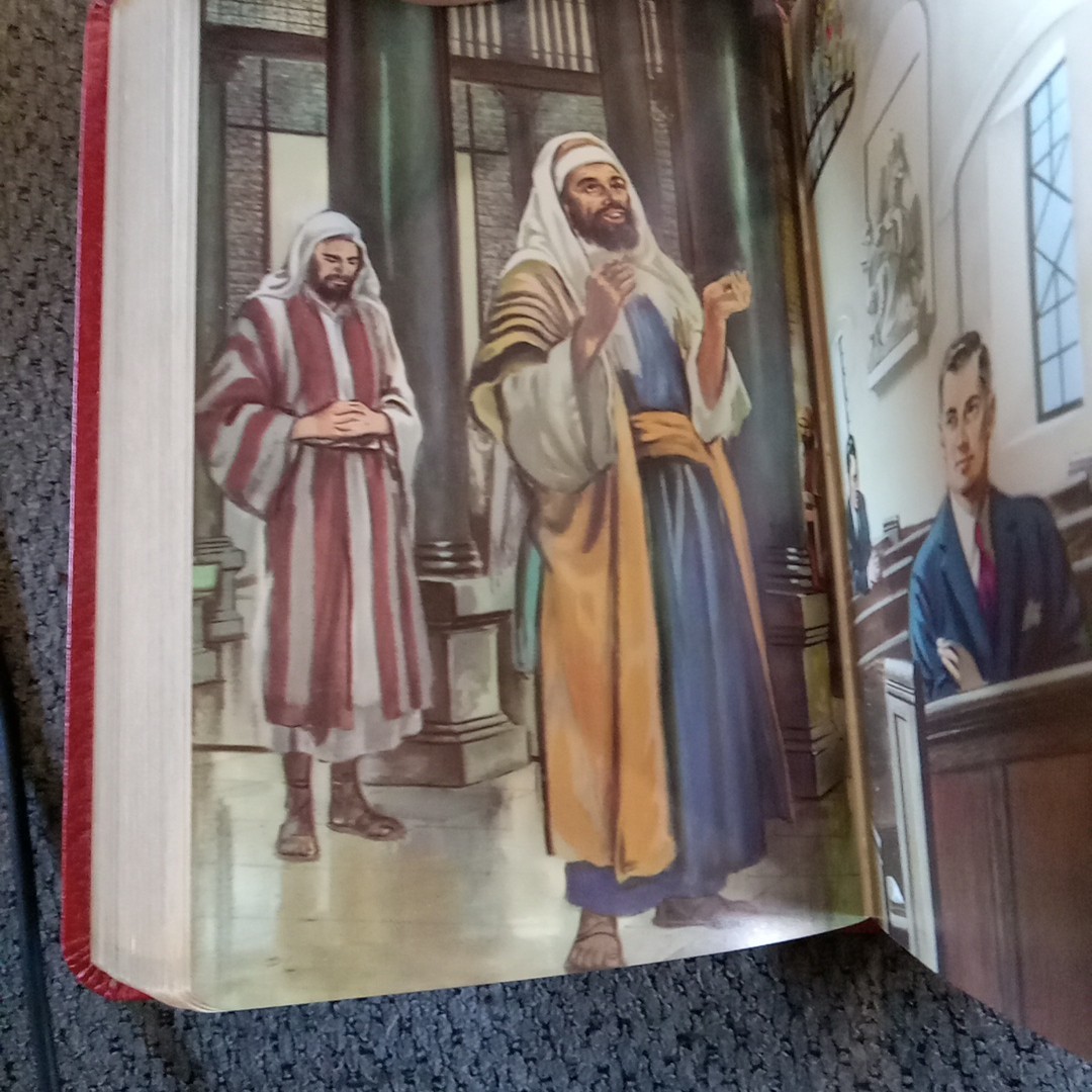 Catholic Press Life of Christ Book 1964 Hardcover Gold Edges Illustrated