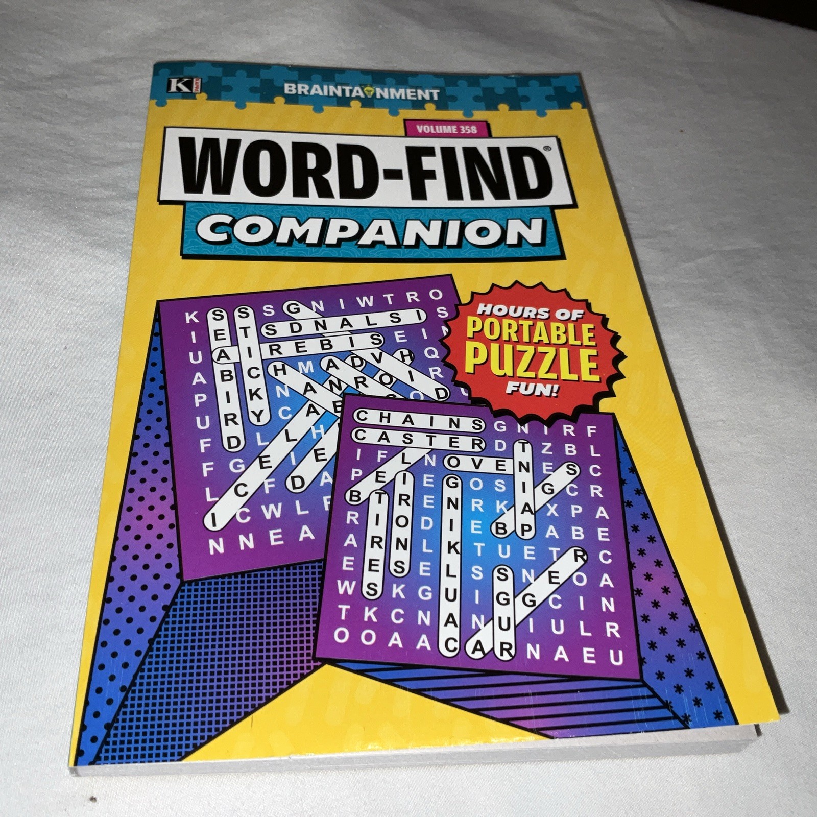 KAPPA Word-Find Braintainment Volume 358 Pages 129 W/ 58 Puzzles Large Print NEW