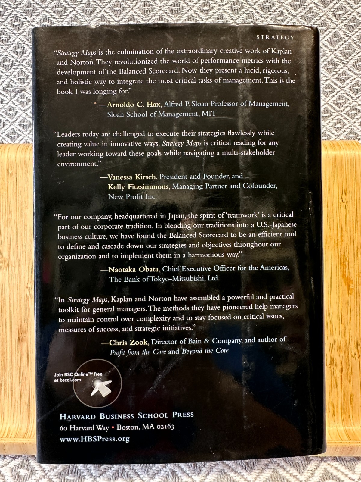 STRATEGY MAPS SIGNED BY DAVID P. NORTON,BY ROBERT S. KAPLAN