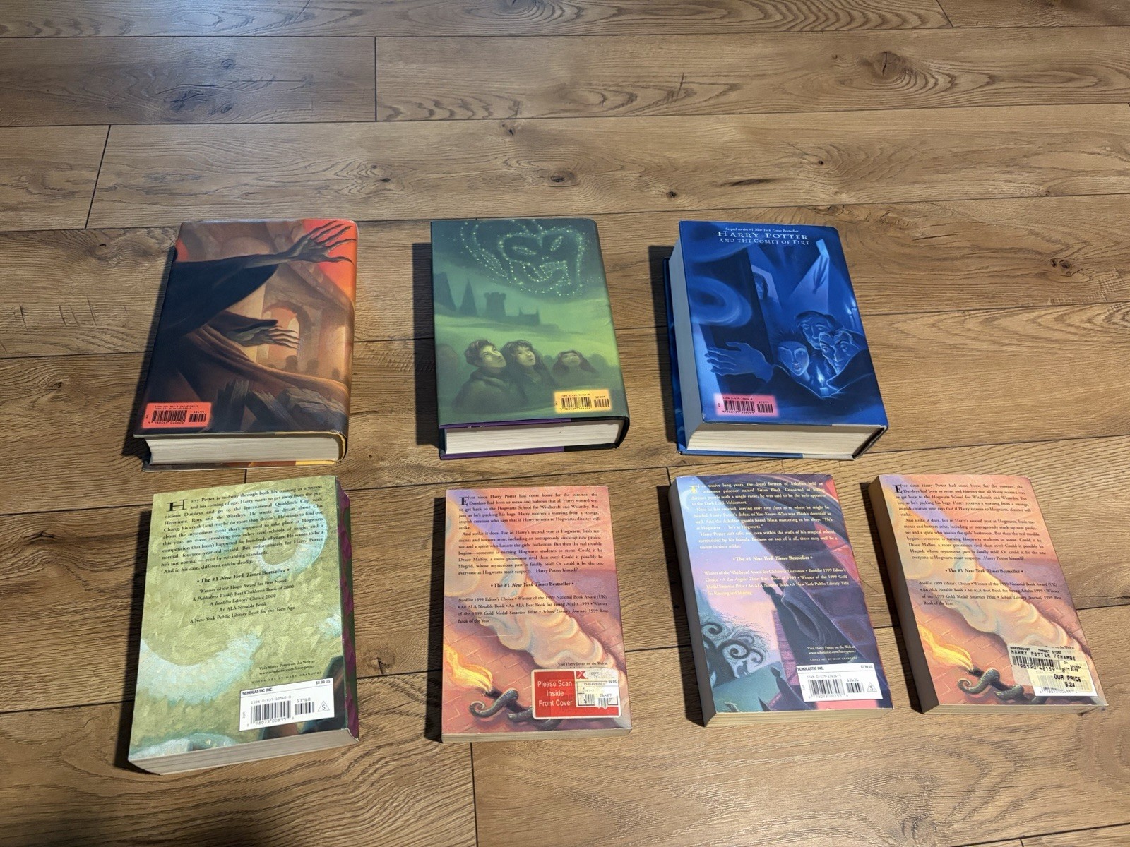 Harry Potter Book Lot three Hardback For Soft Backs ￼￼