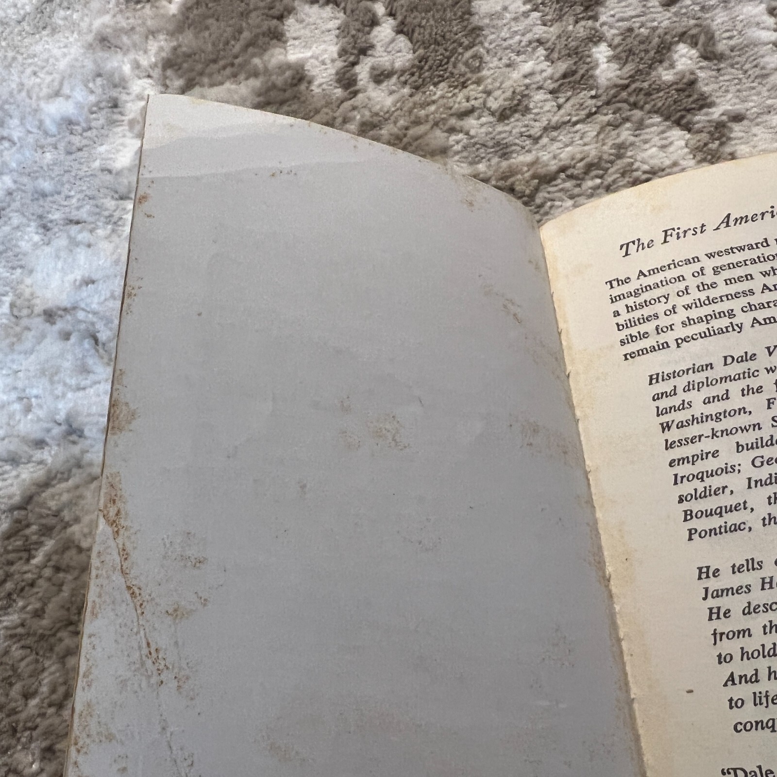 Forth To The Wilderness Frontier Paperback Book by Dale Van Every Mentor 1962