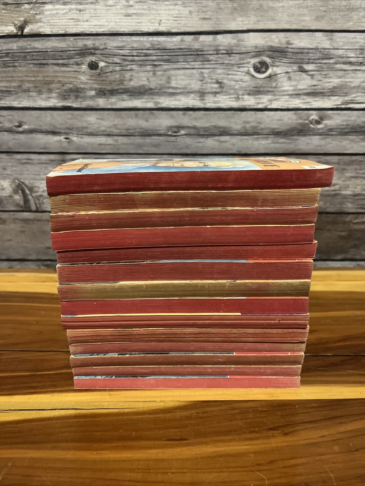 Lot of 14 Vintage Harlequin Romance Books 1970’s Red Page Edges Lot#34
