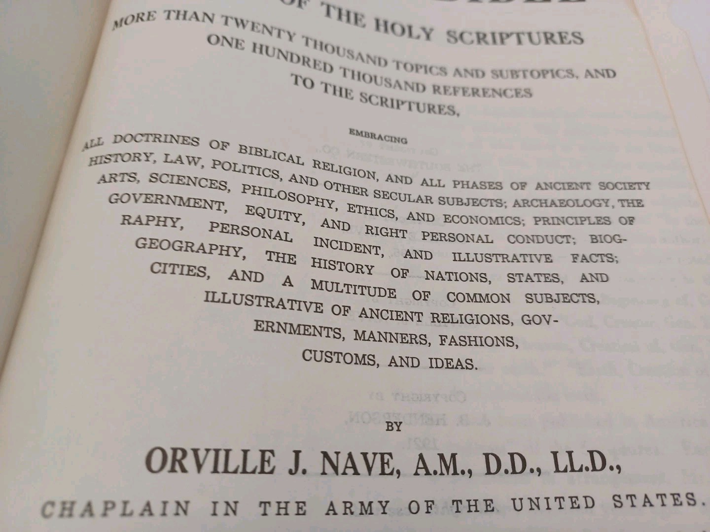 Nave’s Topical Bible Digest Black Leather Bound Thumb Indexed 1962 Southwestern