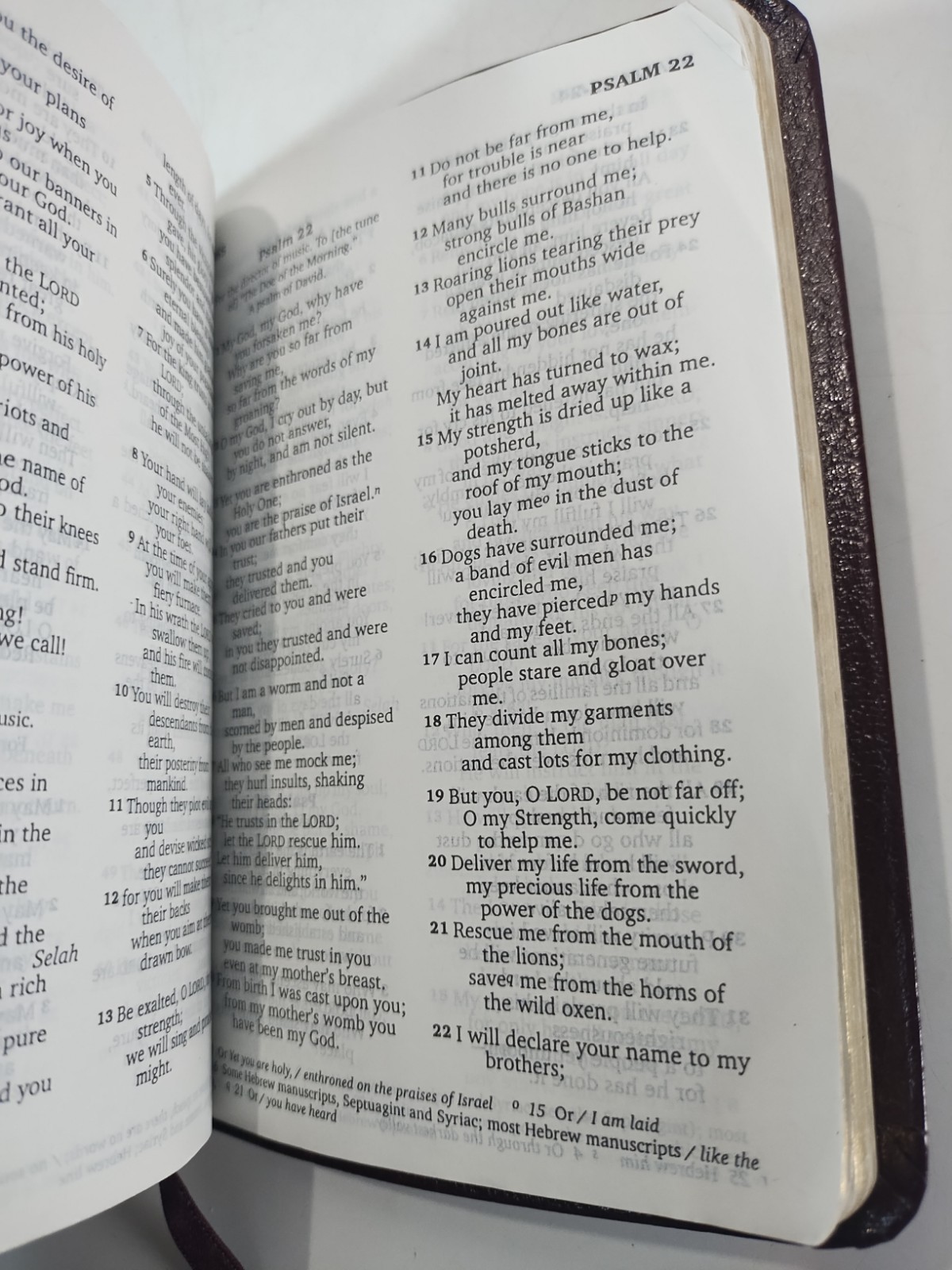 NIV New Testament Psalms Proverbs Bonded Leather Burgundy English Pocket Bible