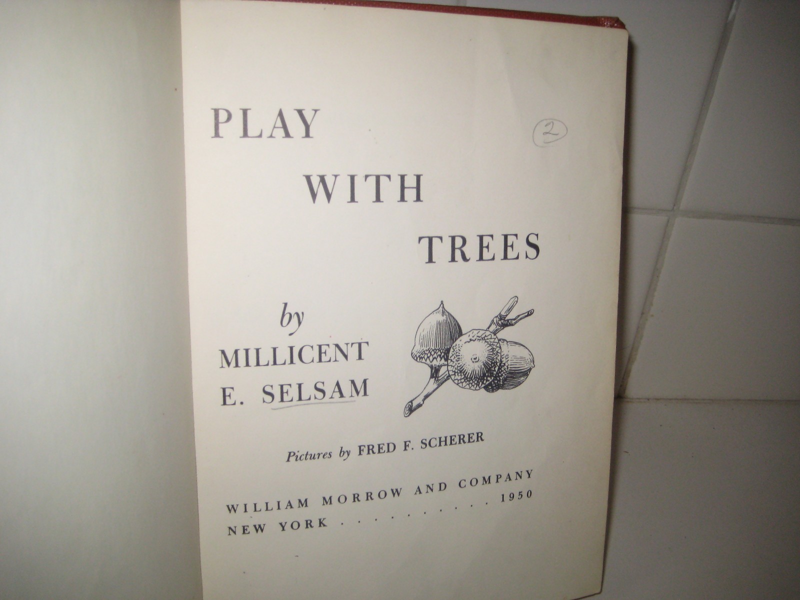 Play with trees/ Millicent Selsam/ Scherer/ 1950/ hardback/ William Morrow