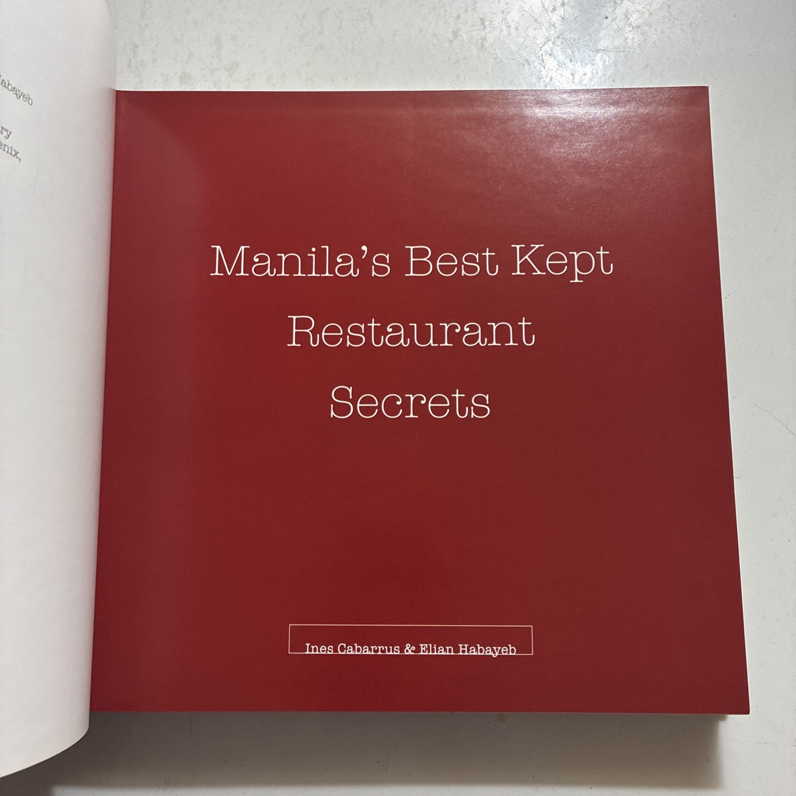 Signed Cookbook Manila’s Best Kept Restaurant Secrets Philippines Filipino Books