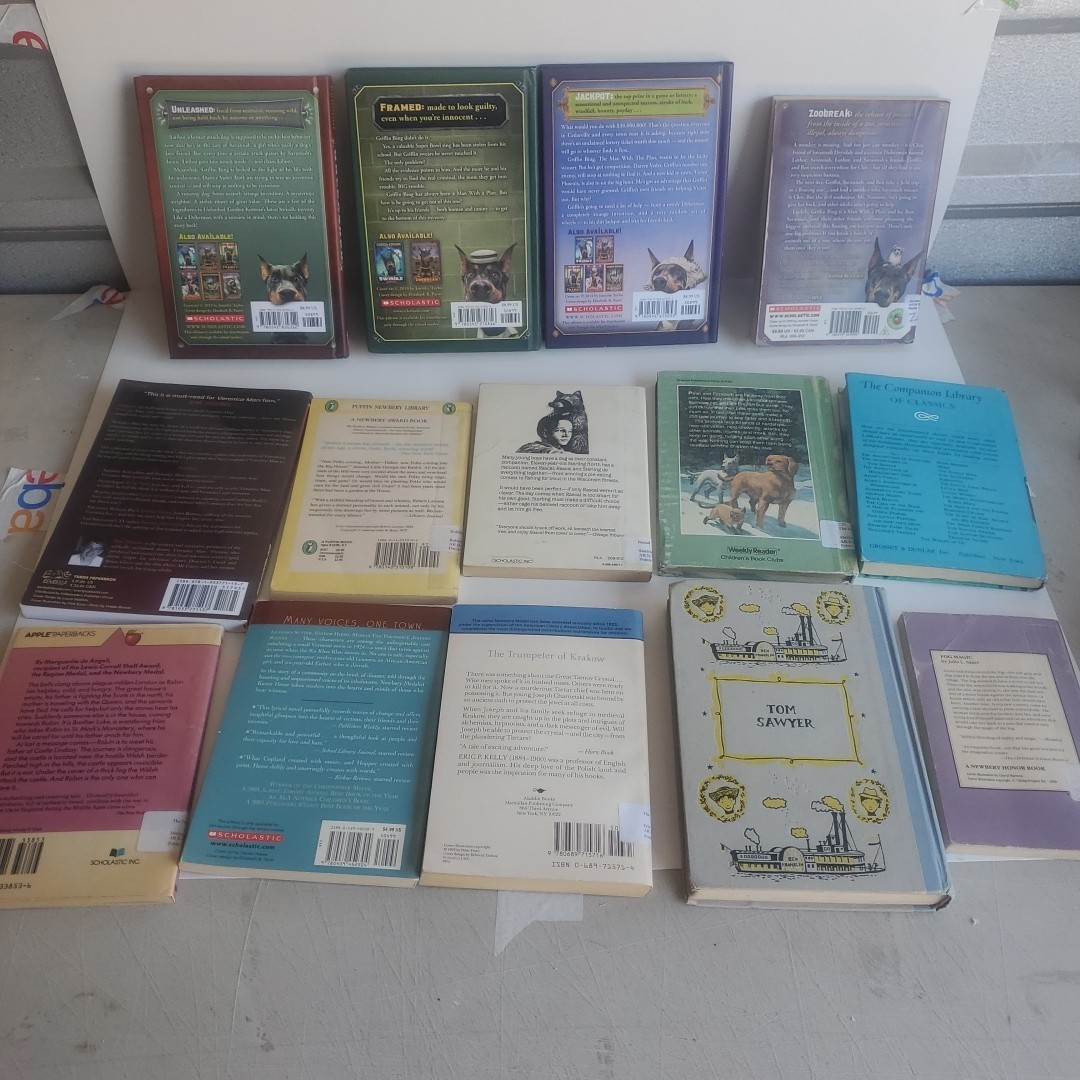 Lot of 14 Books 4 are GORDON KORMAN’s Children Books Series Reading level 6-7
