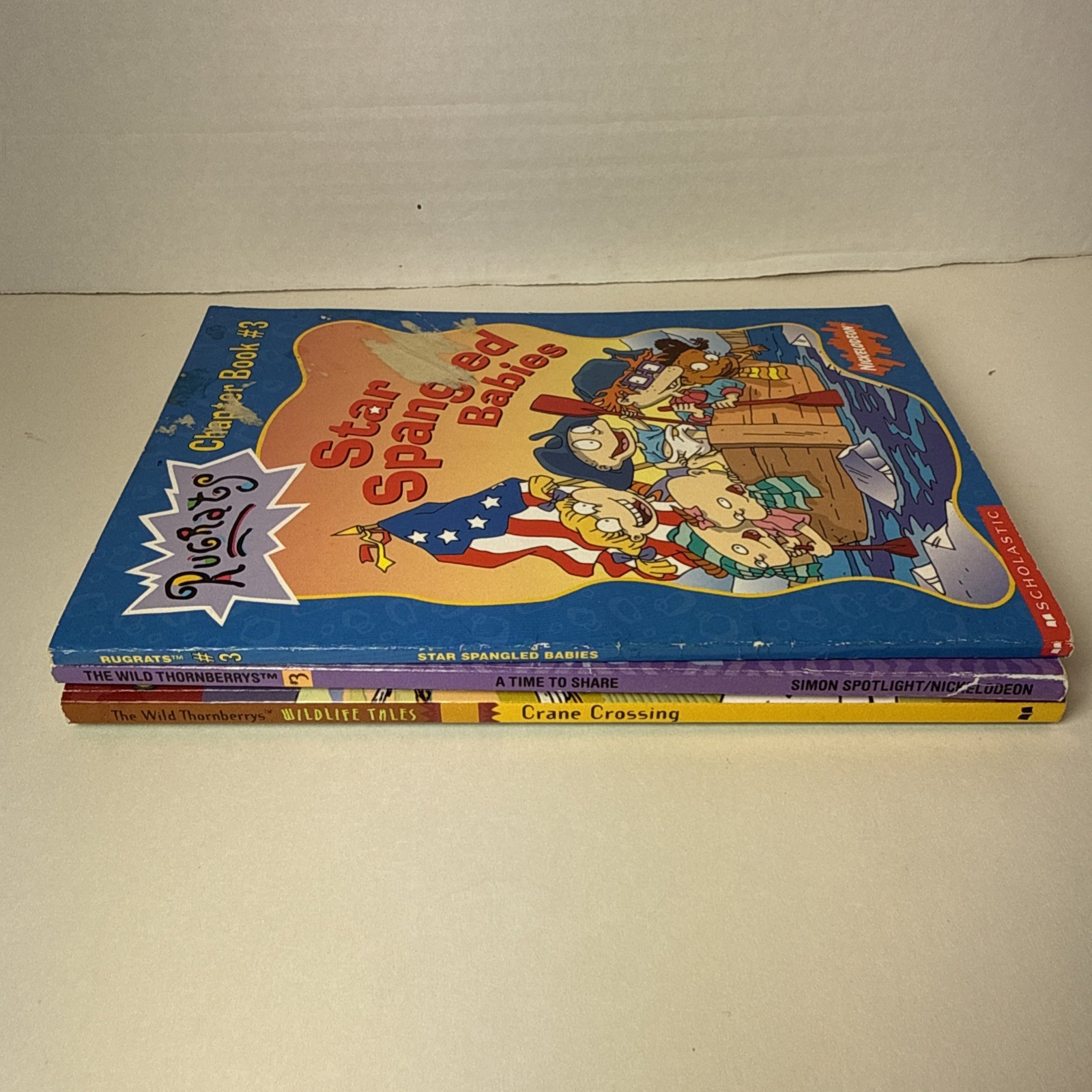 Nickelodeon Wild Thornberrys Book & Rugrats Lot 3 Vintage Cartoon Kids Paperback