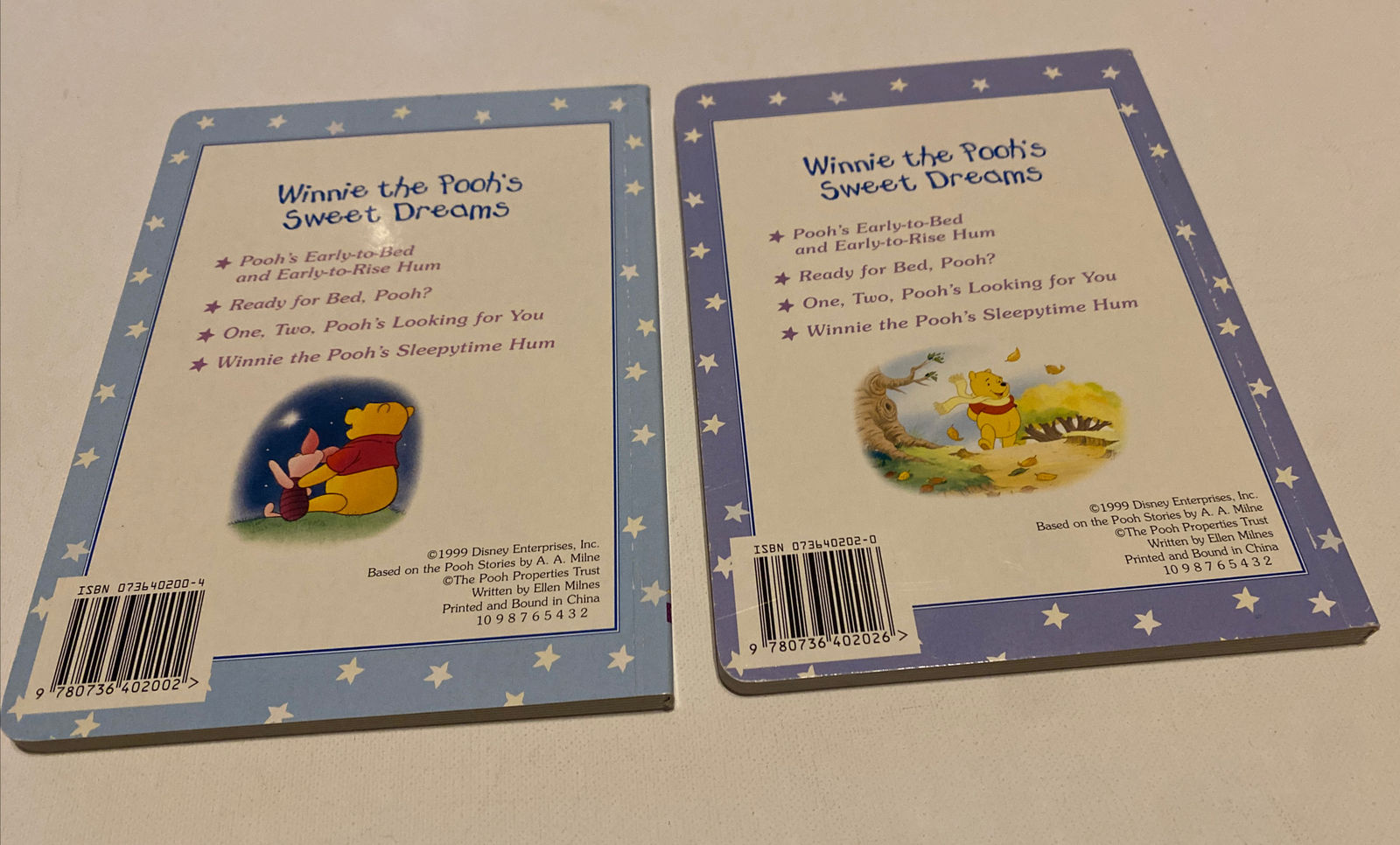 Disney Ready for Bed Winnie the Pooh Board Childrens Book 1999 Random House