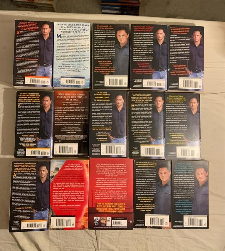 Lot of 15 The Gray Man Series 1-14 + Armored Mark Greaney