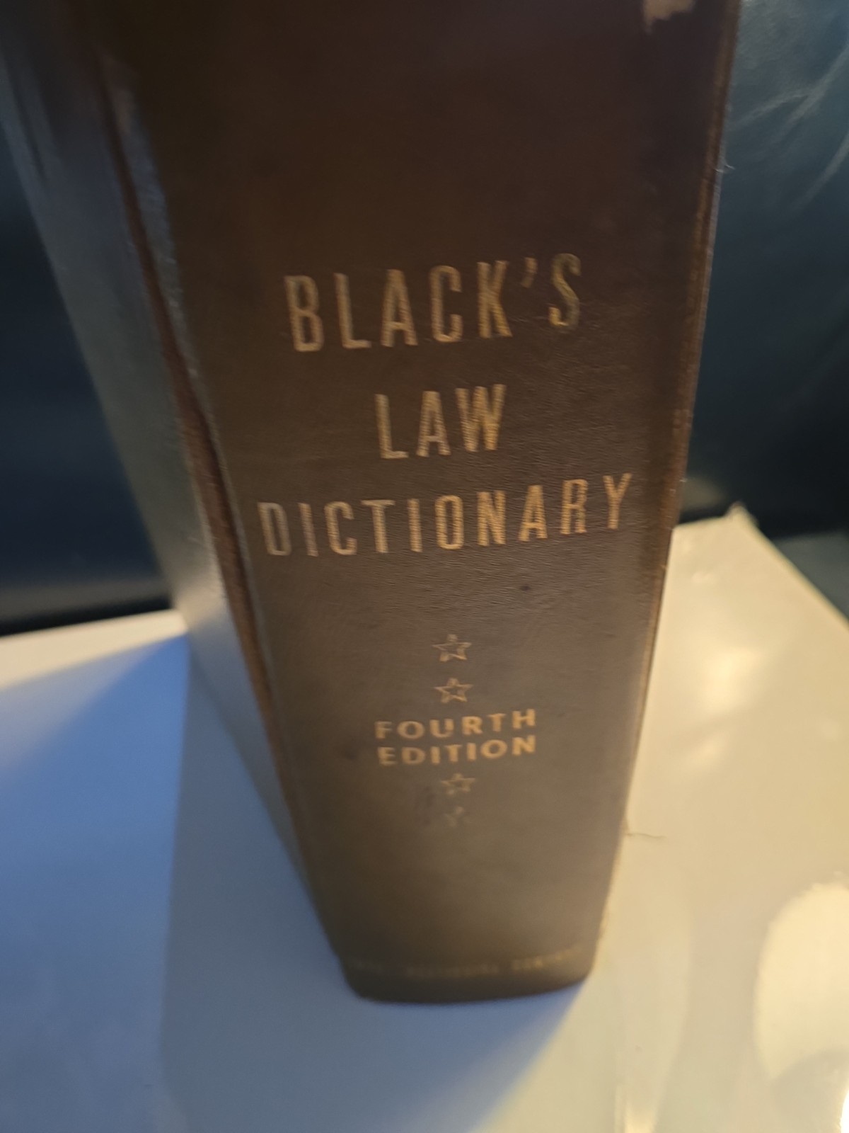 BLACK’S LAW DICTIONARY Fourth Edition 4th West Publishing Company 1951 Hardcover