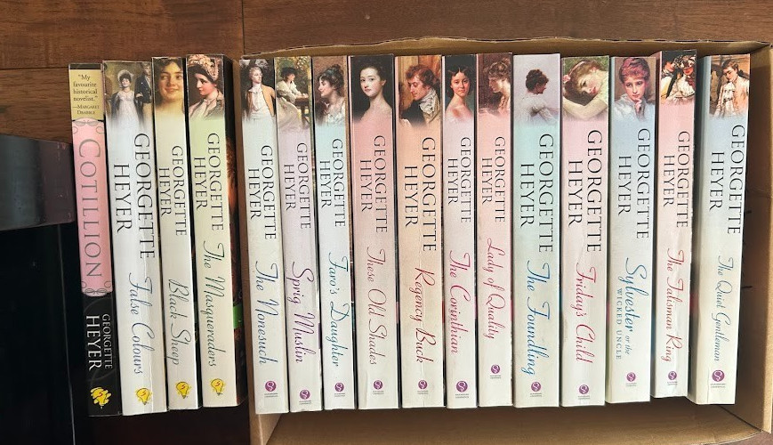 Lot of 16 Georgette Heyer Historical & Regency Romance Novels Paperback Books