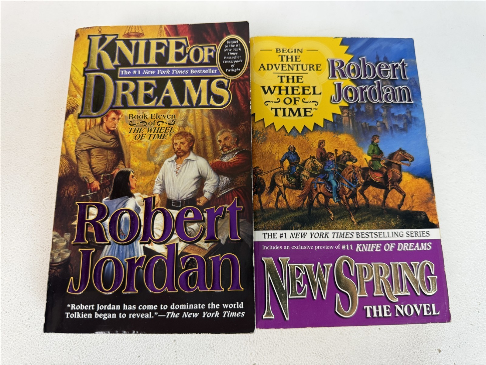 Robert Jordan Lot 1st 11 Wheel of Time Eye of World to Knife of Dreams + Prequel