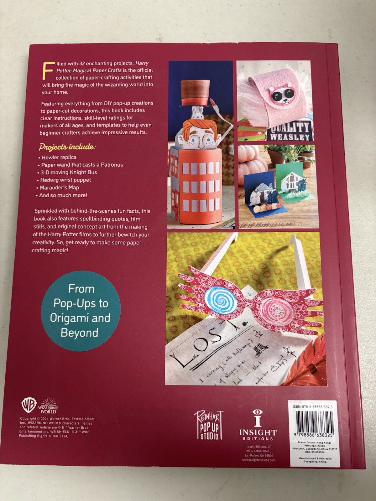 Harry Potter: Magical Paper Crafts By Matthew Reinhart and Jody Revenson