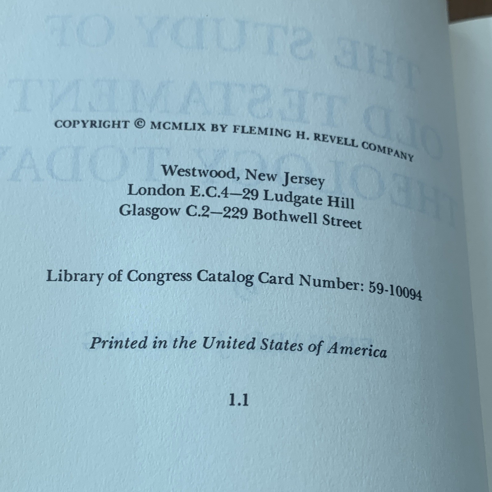 Edward J. Young The Study of Old Testament Theology Today Hardcover 1959 DJ
