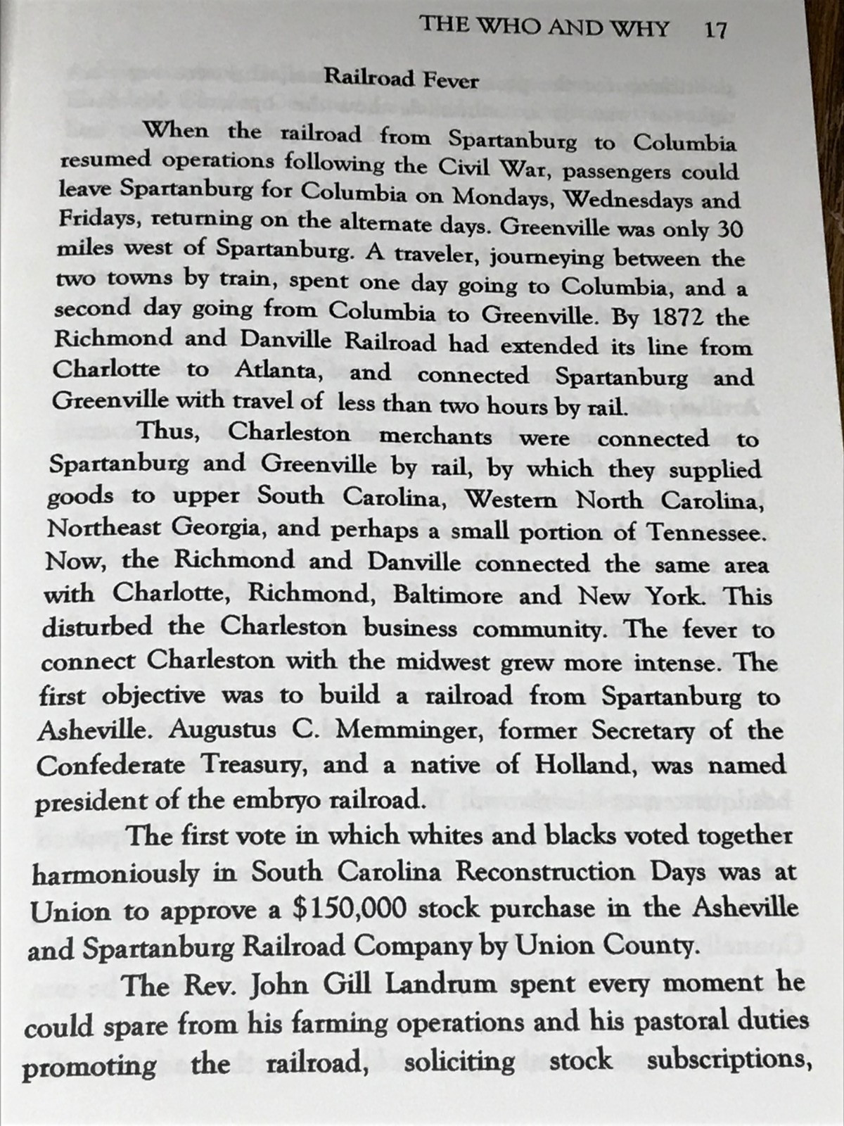 The Who and Why Of Landrum, S.C. Railroad, Crimes, Fires, Churches, Schools