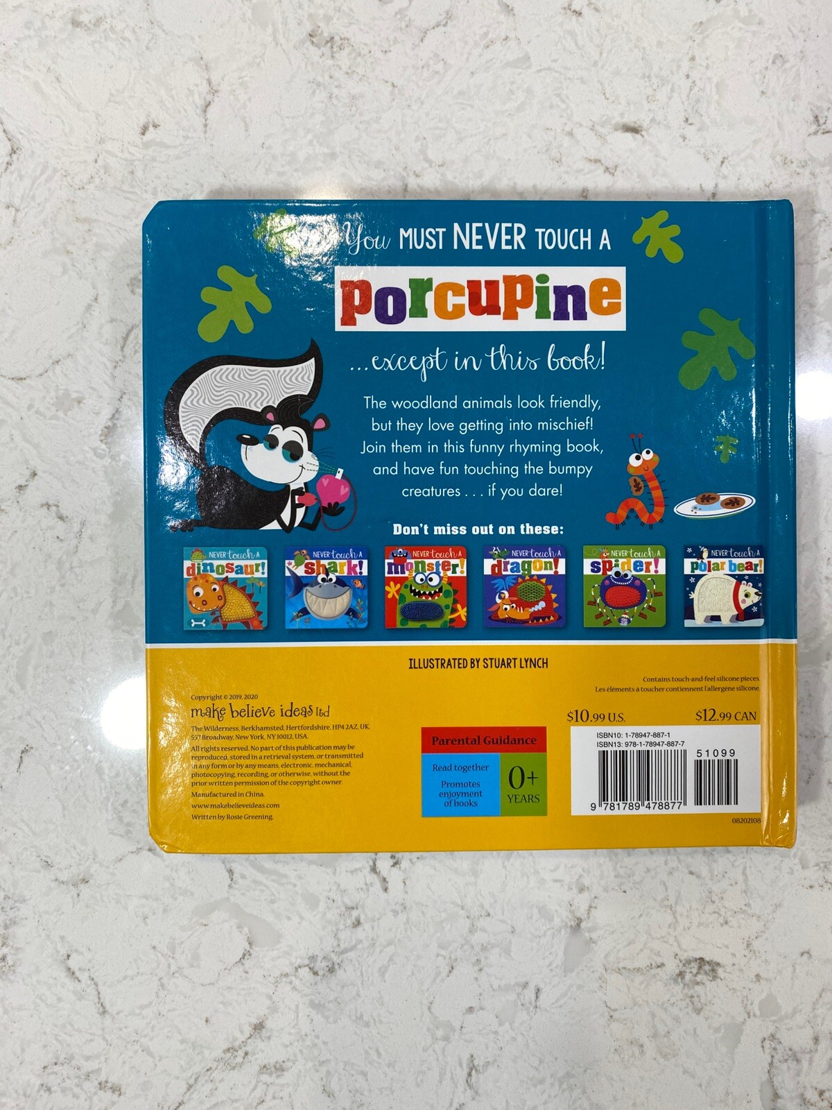 Never Touch a Porcupine! by Rosie Greening – Touch & Feel Children’s Board Book