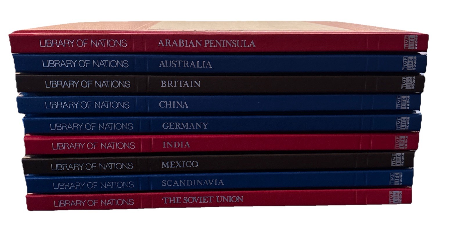 Library of Nations by Time Life Book Lot of 9 First Printing 1986