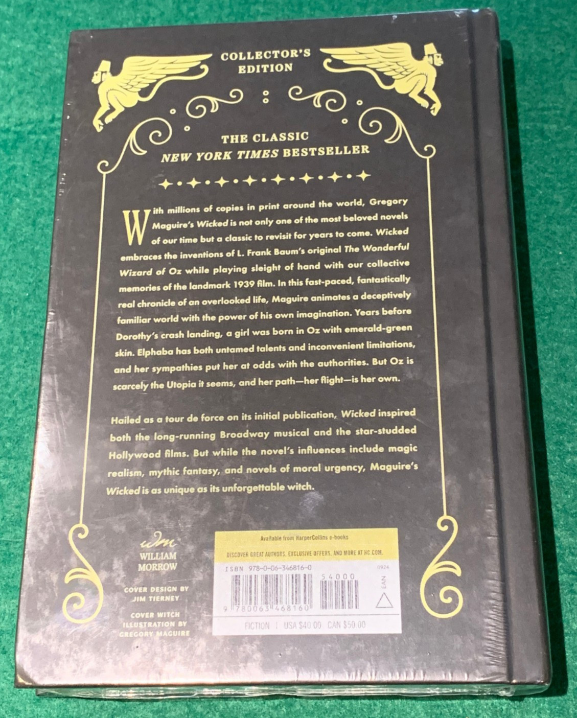 Wicked Collector’s Edition & Elphie by Gregory Maguire BOTH SIGNED HC DJ